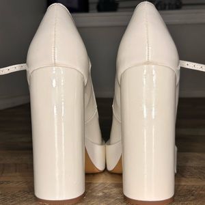 Aldo white coquette y2k platform heels